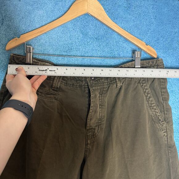 J Brand Men’s Straight Leg Pants Size 36x34 Olive Green Khaki Cotton - Picture 3 of 16